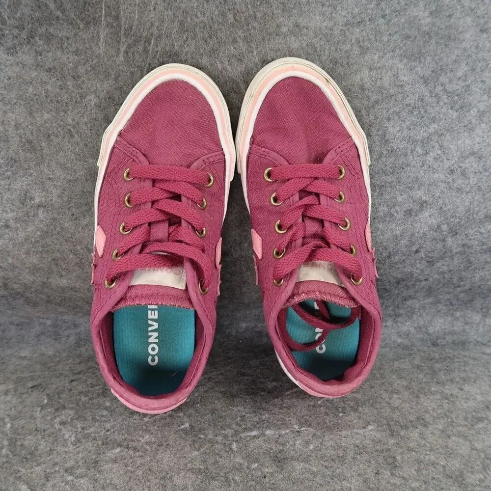 Converse Shoes Kids 12 Sneakers Casual Active Lace Up Pink Low School Walking